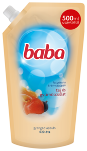 Baba folyékony szappan utántöltő 500ml tej és gyümölcsillat