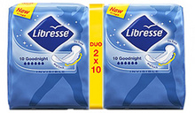 Libresse eg�szs�g�gyi bet�t Invisible Ultra Goodnight (20 db)