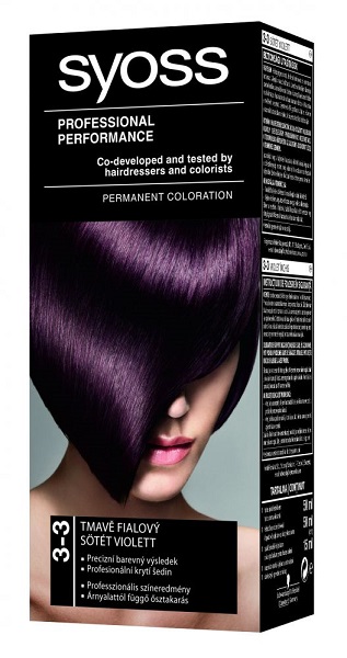 Syoss color tarts hajfestk 3-3 stt violett