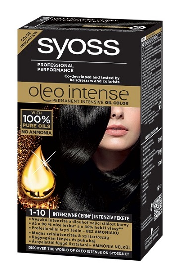 Syoss Oleo Intense tarts hajfestk 1-10 intenzv fekete