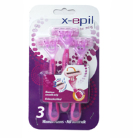 x-epil eldobható női borotva 3 pengével, 3db