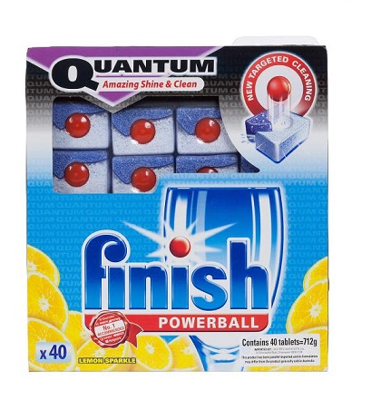 Finish mosogatógép tabletta 40db Quantum Lemon