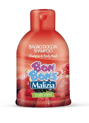 Malizia Bon Bons tusfrd gyerekeknek 500ml frutti rossi