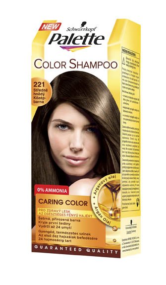 Palette Color Shampoo hajsznez 221 kzpbarna