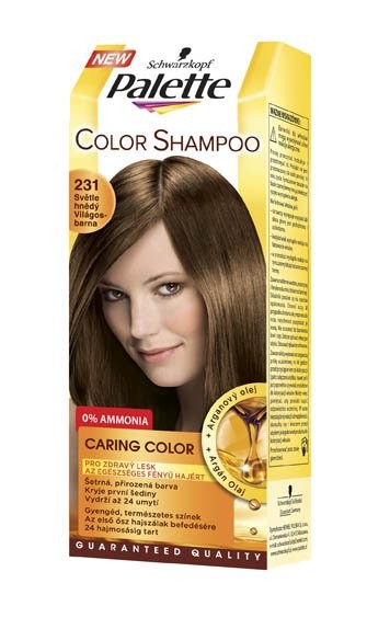 Palette Color Shampoo hajsznez 231 vilgosbarna