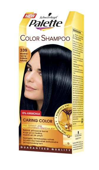 Palette Color Shampoo hajsz�nez� 339 k�kesfekete